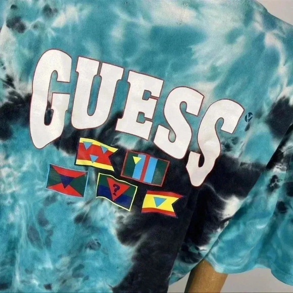 ❤️Vintage Guess Originals  Tie Dye T-Shirt Size Large Oversized - Picture 5 of 10